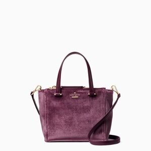 Kate Spade Plum Velvet Satchel